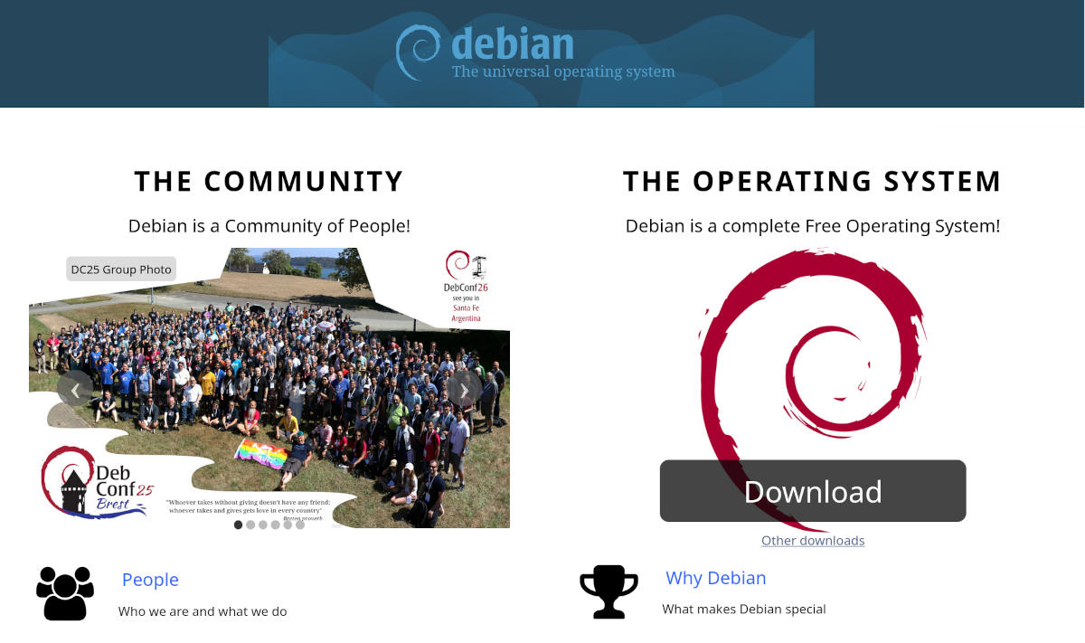 Debian Website 2025