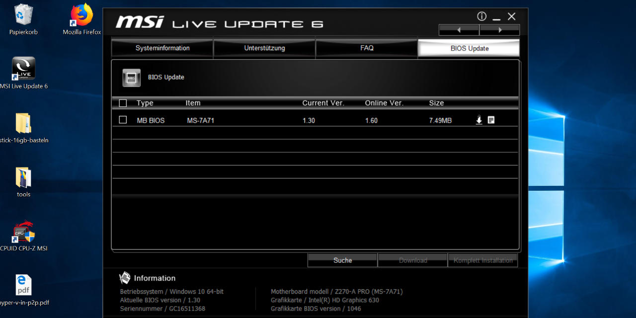BIOS Update